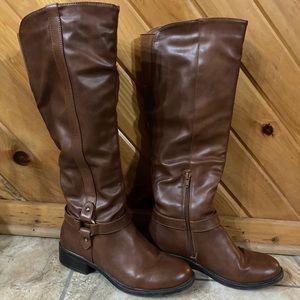 8.5 brown knee high boots